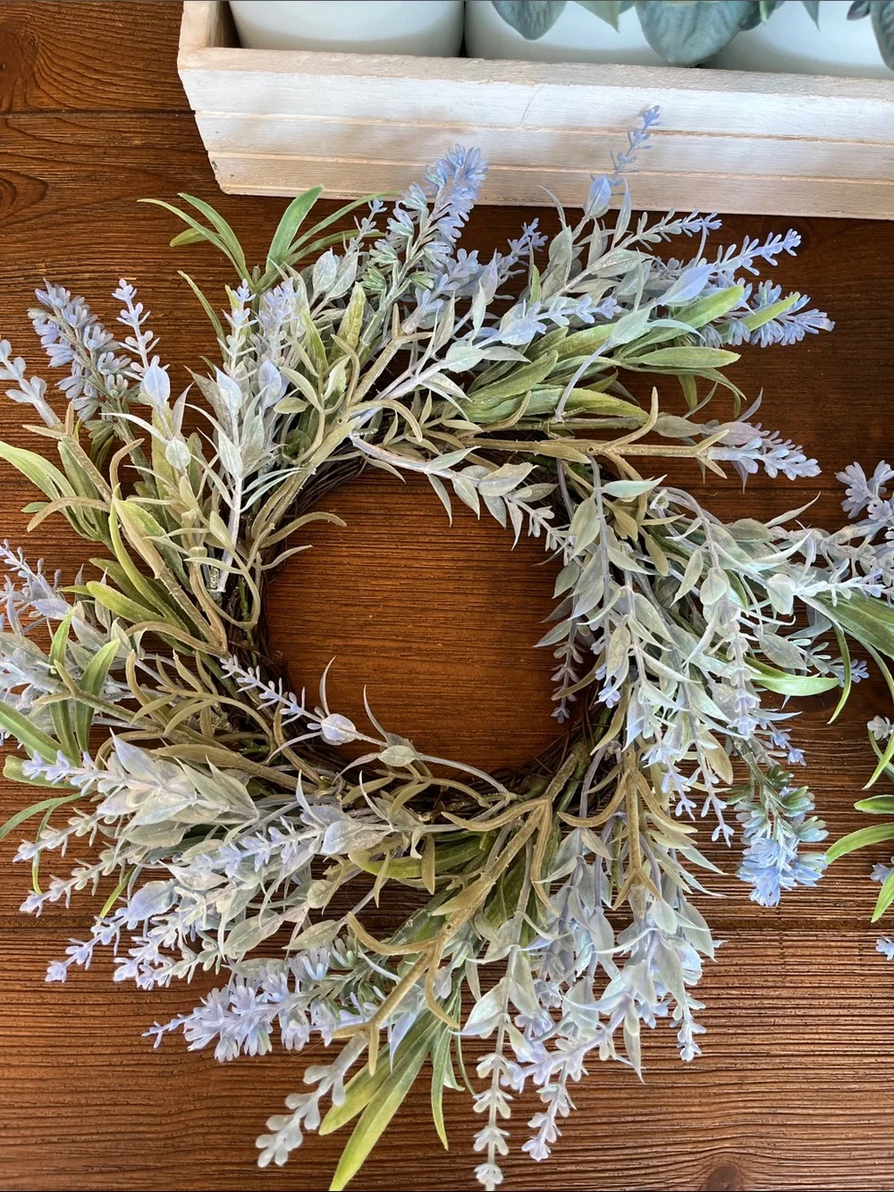 NWOT Target Lavender and Green Mini Wreath Set of 2